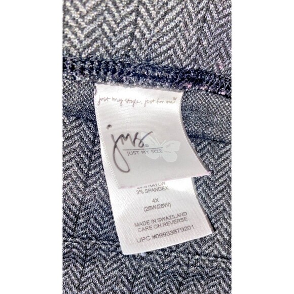 JMS Just My Size Pull On Elastic Waist Grey Stretch Pants, Womens 4X - Picture 2 of 5
